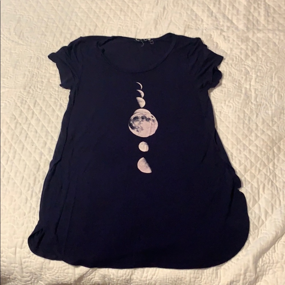 Pacsun- Navy Moon Phases Shirt